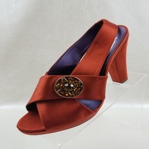 Due Farina Anthropologie Slingbacks Copper 9.5M